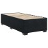 Cama box spring con colchón terciopelo negro 100x200