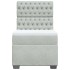 Cama box spring con colchón terciopelo gris claro 90x190