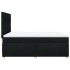 Cama box spring con colchón tela negro 140x190