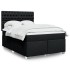 Cama box spring con colchón tela negro 140x190