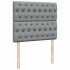 Cama box spring con colchón tela gris claro 120x200