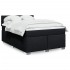 Cama box spring con colchón tela negro 140x190
