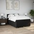 Cama box spring con colchón tela negro 140x190