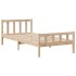 Estructura de cama sin colchón madera maciza de pino 100x200