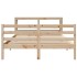 Estructura de cama sin colchón madera de pino maciza 120x200