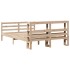 Estructura de cama sin colchón madera de pino maciza 120x200