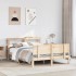 Estructura de cama con cabecero madera maciza pino 120x200