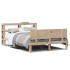 Estructura de cama con cabecero madera maciza pino 120x200