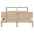Estructura de cama con cabecero madera maciza pino 120x200