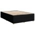 Cama box spring con colchón tela negro 140x200