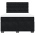 Cama box spring con colchón terciopelo negro 140x200