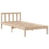 Estructura de cama sin colchón madera maciza de pino 100x200