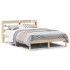 Estructura de cama sin colchón madera de pino blanco 150x200