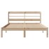 Estructura de cama sin colchón madera de pino blanco 150x200