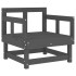 Sillones de jardín con cojines 2 uds madera maciza de pino