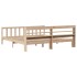 Estructura de cama sin colchón madera maciza de pino 200x200