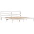 Cama sin colchón madera maciza de pino blanca 180x200