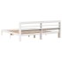 Cama sin colchón madera maciza de pino blanca 180x200