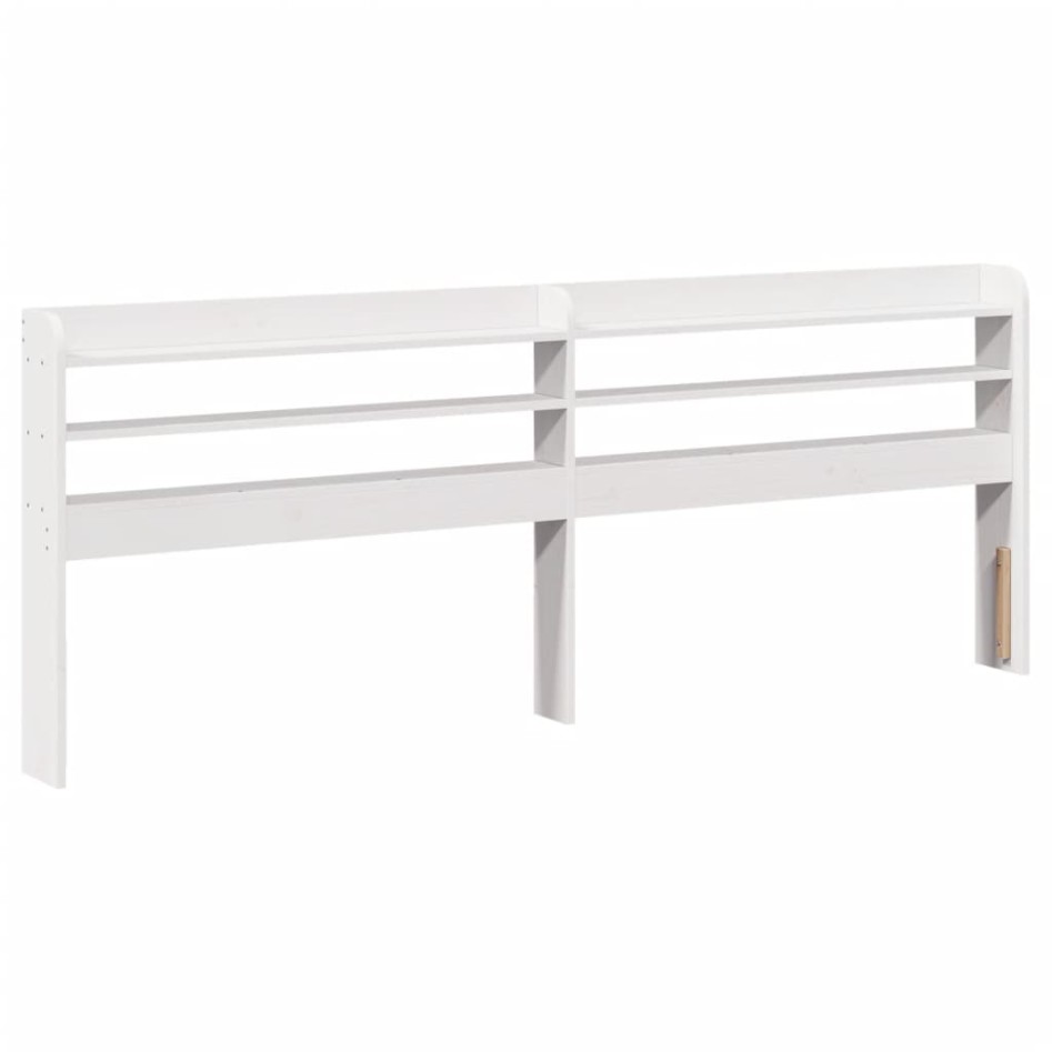Cama sin colchón madera maciza de pino blanca 180x200