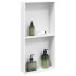 Hornacina ducha acero inoxidable blanco mate 32x62x9