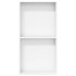 Hornacina ducha acero inoxidable blanco mate 32x62x9