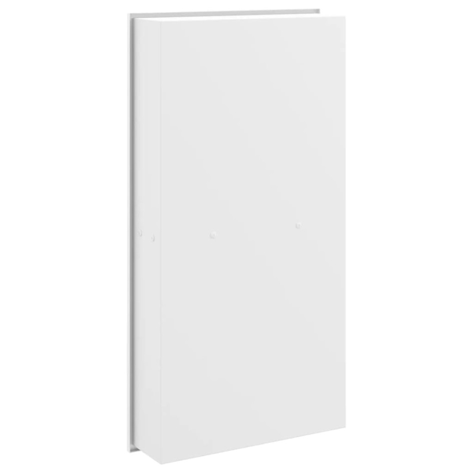 Hornacina ducha acero inoxidable blanco mate 32x62x9