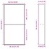 Hornacina ducha acero inoxidable blanco mate 32x62x9