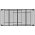 Mesa de jardín malla de acero gris antracita 200x100x72