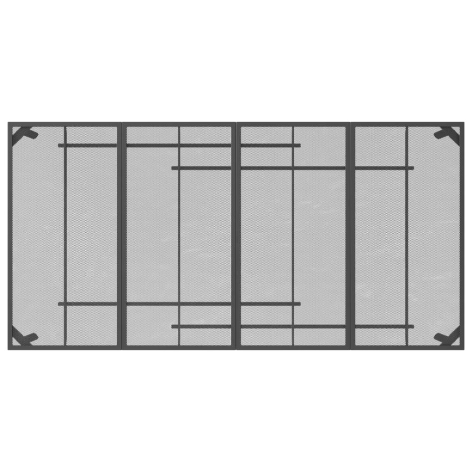 Mesa de jardín malla de acero gris antracita 200x100x72