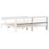 Cama sin colchón madera maciza de pino blanca 180x200