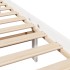 Cama sin colchón madera maciza de pino blanca 180x200