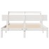 Estructura de cama sin colchón madera maciza de pino 160x200