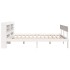 Estructura de cama sin colchón madera maciza de pino 160x200