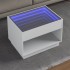 Mesa de centro con Infinity LED blanco 70x50x50