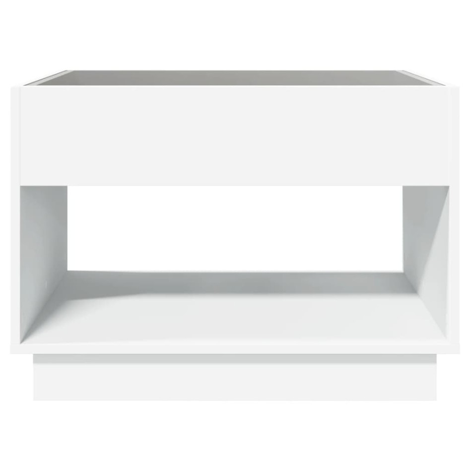 Mesa de centro con Infinity LED blanco 70x50x50