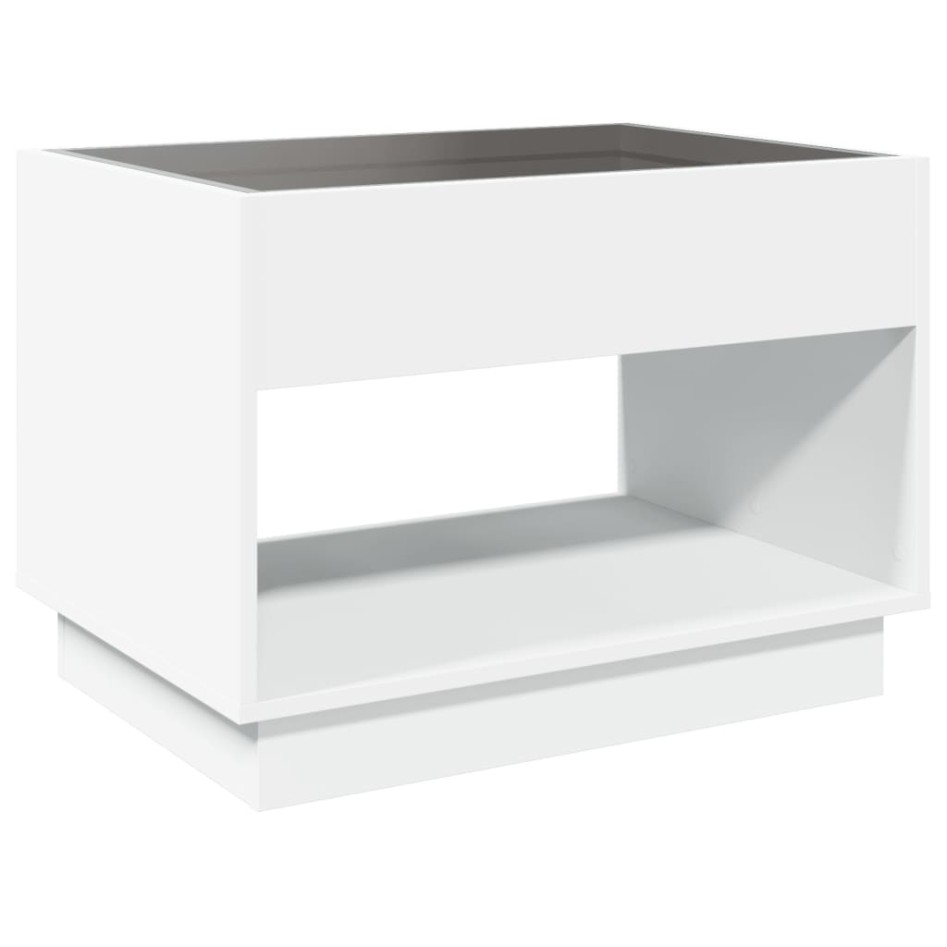 Mesa de centro con Infinity LED blanco 70x50x50