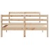 Estructura de cama con cabecero madera maciza pino 140x200