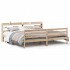 Estructura de cama con cabecero madera maciza de pino