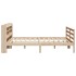 Estructura de cama con cabecero madera maciza de pino