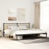 Estructura de cama sin colchón metal roble Sonoma 200x200
