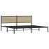 Estructura de cama sin colchón metal roble Sonoma 200x200