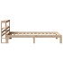 Estructura de cama con cabecero madera maciza pino 75x190