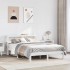 Estructura de cama con cabecero madera de pino blanco