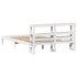 Estructura de cama con cabecero madera de pino blanco