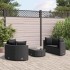 Set de muebles de jardín 5 pzas y cojines ratán sintético