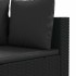 Set de muebles de jardín 5 pzas y cojines ratán sintético