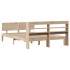 Estructura de cama con cabecero madera maciza pino 140x200