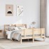 Estructura de cama con cabecero madera maciza pino 160x200