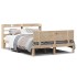 Estructura de cama con cabecero madera maciza pino 160x200