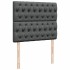 Cama box spring con colchón tela gris oscuro 120x200